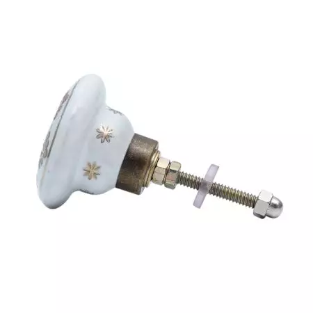 Pink Golden Floral Cabinet Knobs for Dresser